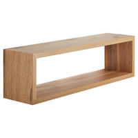 NÁSTENNÝ REGÁL, divoký dub - divoký dub, Konventionell, kompozitné drevo (59/17/14,5cm) - Xora