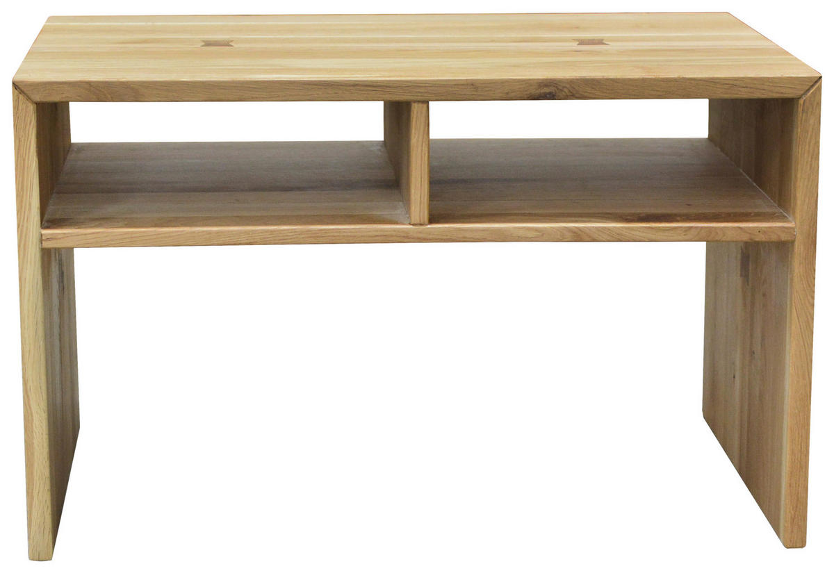 BEISTELLTISCH 25/65/40 cm Eiche vollmassiv Eichefarben  - Eichefarben, Natur, Holz (25/65/40cm) - Linea Natura