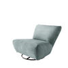 XXL-SESSEL in Cord Blau  - Blau/Schwarz, Trend, Textil/Metall (95/77/94cm) - Livetastic