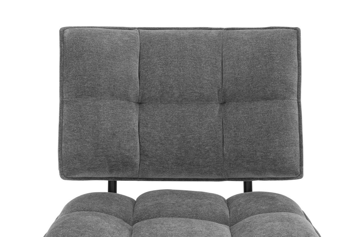 KŘESLO, textil, šedá - šedá/černá, Moderní, kov/textil (70/80/74cm) - P & B