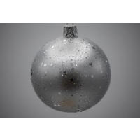 CHRISTBAUMKUGEL 7 cm  - Dunkelrot, Basics, Glas/Metall (7cm) - X-Mas