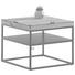 COUCHTISCH Eiche massiv quadratisch Eichefarben, Schwarz - Eichefarben/Schwarz, Design, Holz/Metall (50/50/40cm) - Novel COUCHTISCH Eiche massiv quadratisch Eichefarben, Schwarz - Eichefarben/Schwarz, Design, Holz/Metall (50/50/40cm) - Novel