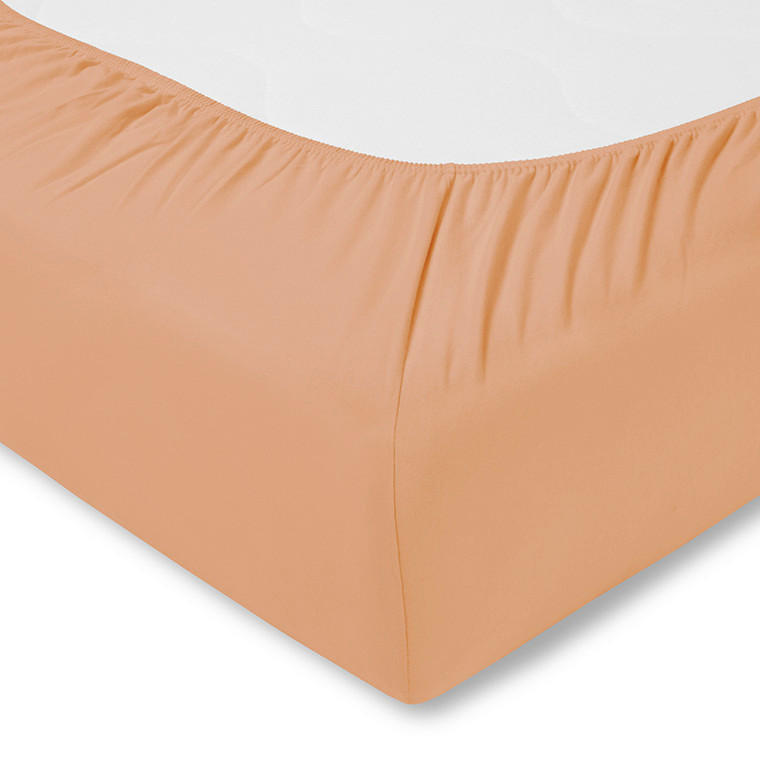 SPANNLEINTUCH 100/200 cm Single-Jersey  - Orange, Basics, Textil (100/200cm) - Estella