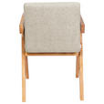 ARMLEHNSTUHL in Holz, Textil Taupe  - Taupe/Eichefarben, KONVENTIONELL, Holz/Textil (53,5/83/62cm) - Linea Natura