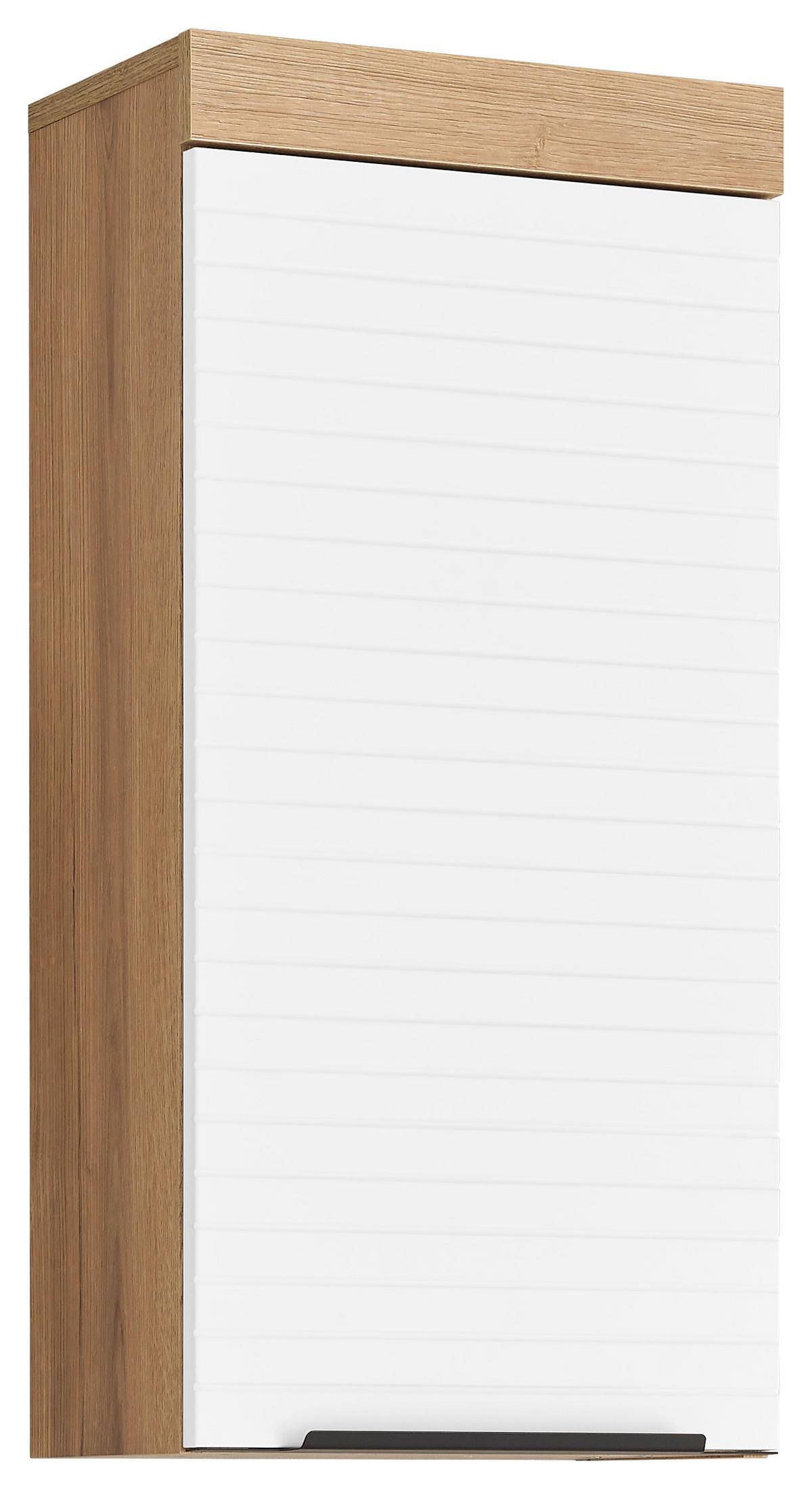 HÄNGESCHRANK 36/77/23 cm  - Eichefarben/Schwarz, Basics, Holzwerkstoff/Kunststoff (36/77/23cm) - MID.YOU