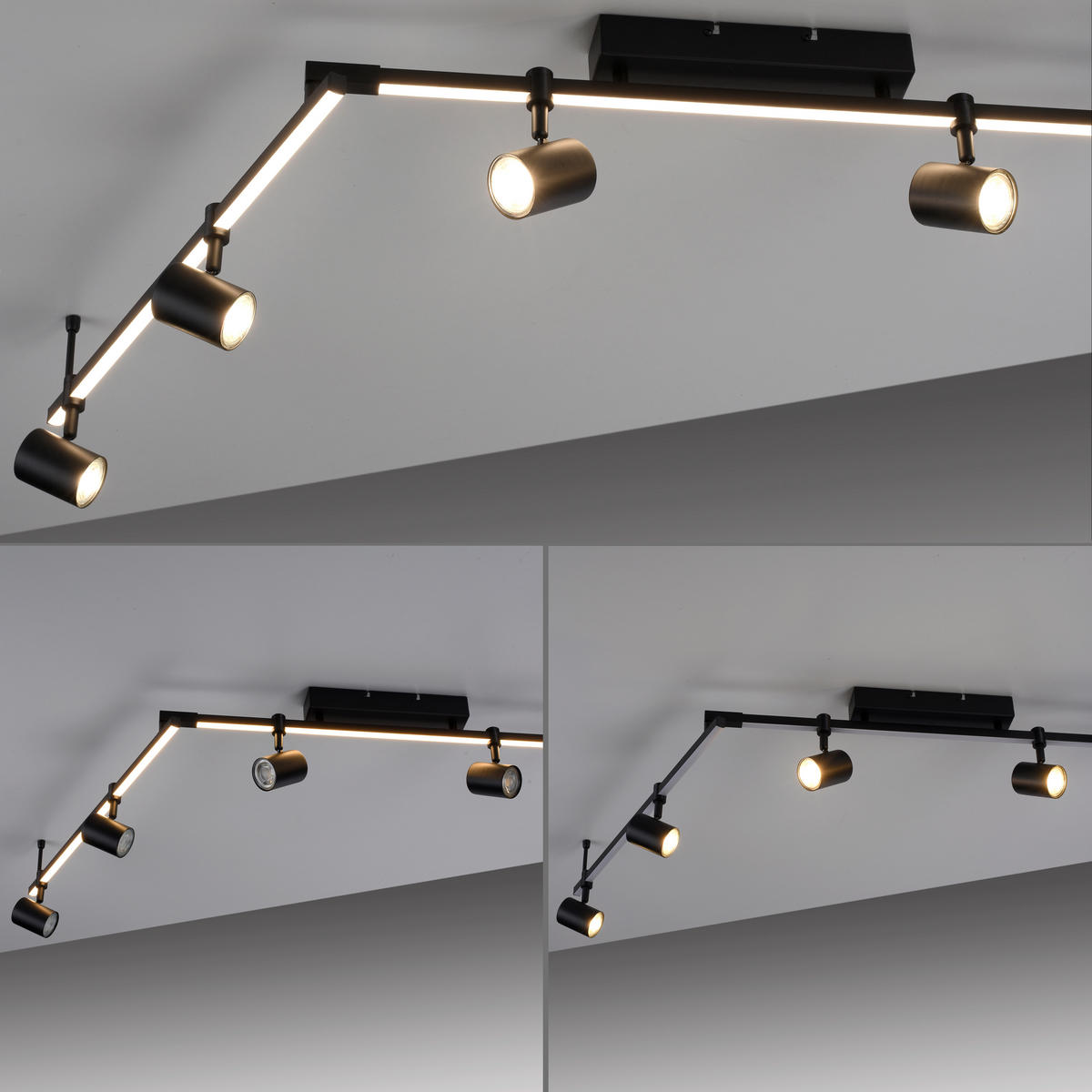 LED-STRAHLER Barik   - Design, Kunststoff/Metall (188cm) - Paul Neuhaus