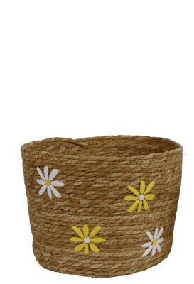 DEKOKORB - Gelb/Naturfarben, LIFESTYLE, Naturmaterialien (29,00/29,00/23,50cm)