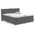 BOXSPRINGBETT 180/200 cm in Braun - Silberfarben/Braun, Design, Kunststoff/Textil (180/200cm) - Carryhome BOXSPRINGBETT 180/200 cm in Braun - Silberfarben/Braun, Design, Kunststoff/Textil (180/200cm) - Carryhome
