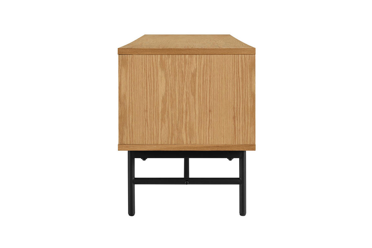 LOWBOARD  in 160/50/40 cm  - Eichefarben/Schwarz, Design, Holz/Holzwerkstoff (160/50/40cm) - Livetastic