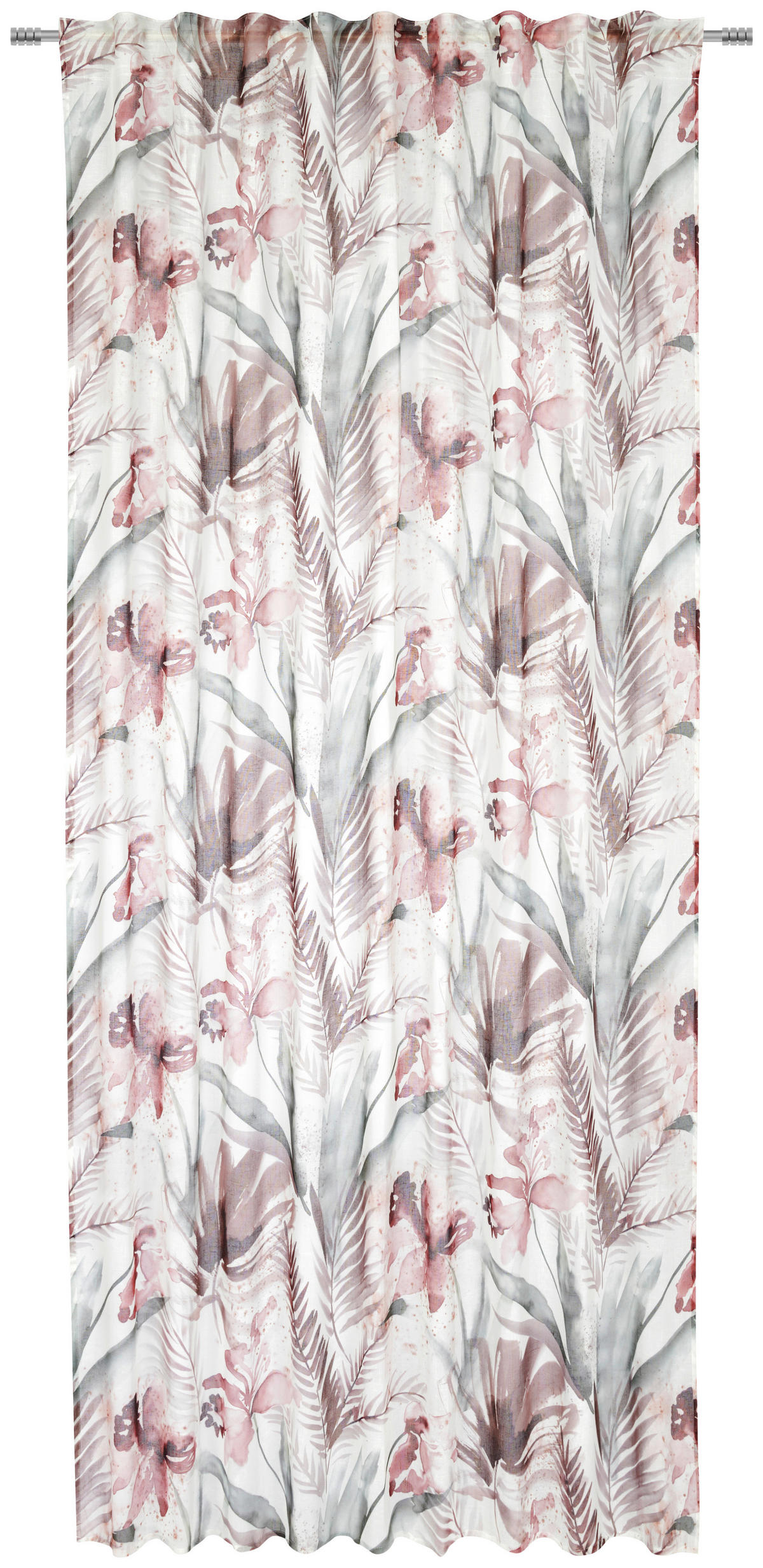 FERTIGVORHANG halbtransparent  - Aubergine, Konventionell, Textil (140/245cm) - Esposa