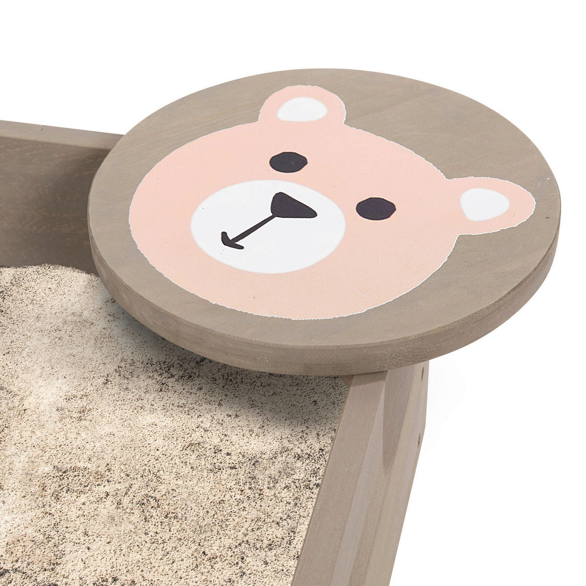 SANDKASTEN 120/120/20 cm  - Rosa/Grau, Basics, Holz (120/120/20cm) - MUDDY BUDDY