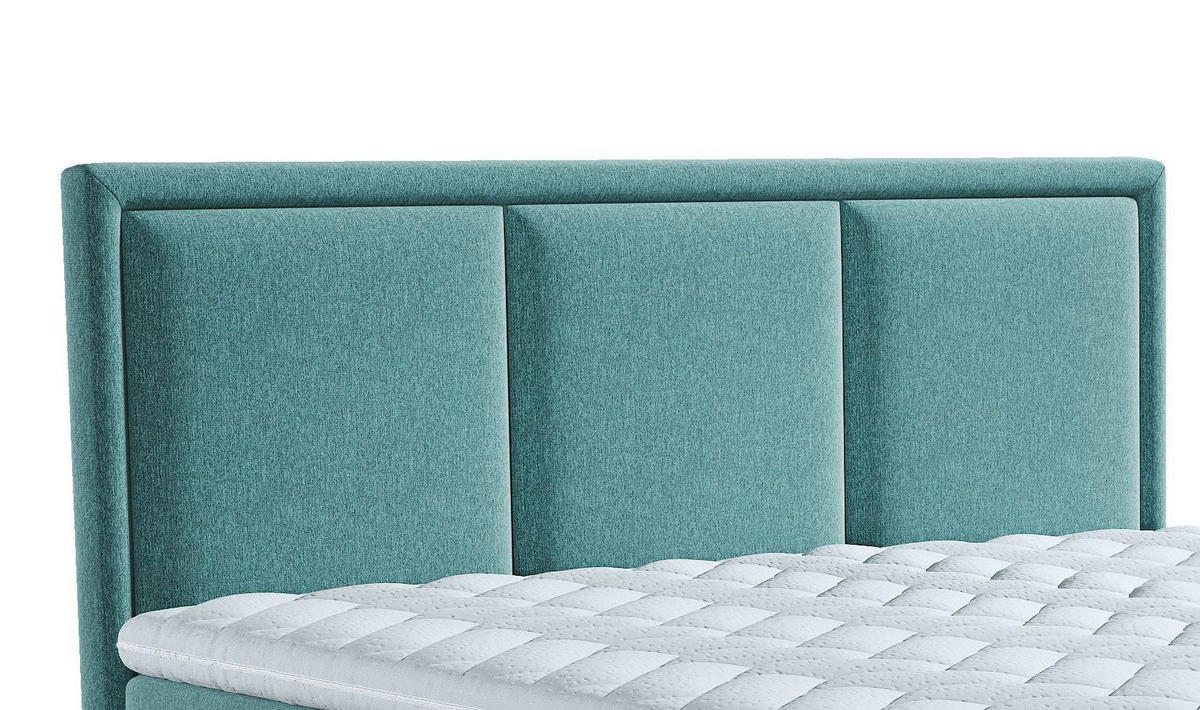 BOXSPRINGBETT 200/200 cm  in Türkis  - Türkis, Design, Holzwerkstoff/Kunststoff (200/200cm) - MID.YOU