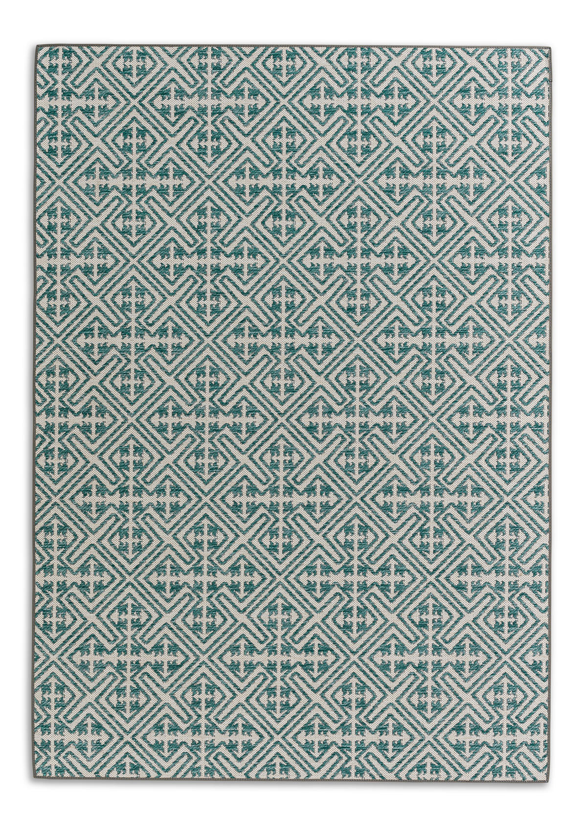 OUTDOORTEPPICH 70/140 cm Parkland Türkis, Beige  - Türkis/Beige, KONVENTIONELL, Textil (70/140cm) - Schöner Wohnen