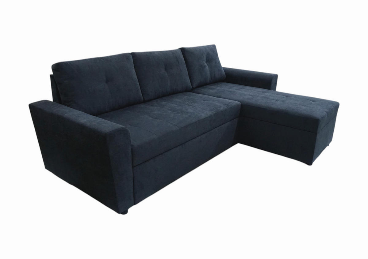 ECKSOFA TERMOLI Anthrazit Jacquard  - Anthrazit/Schwarz, Design, Kunststoff/Textil (231/155cm) - MID.YOU