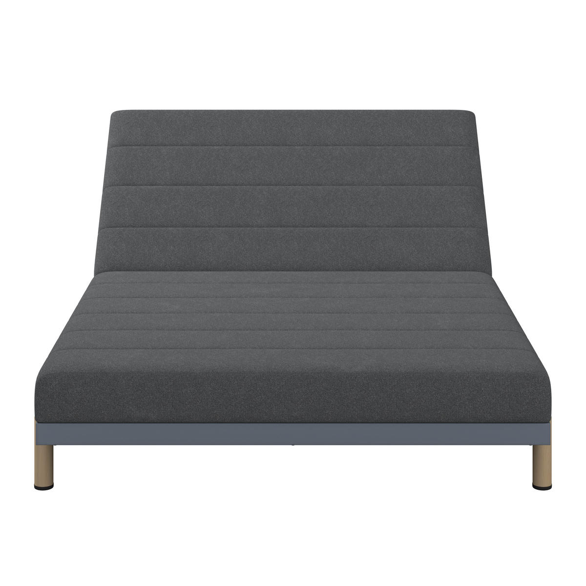 SONNENINSEL 203/38.5/148 cm Aluminium  - Dunkelgrau/Naturfarben, MODERN, Textil/Metall (203/38.5/148cm) - Ambia Garden