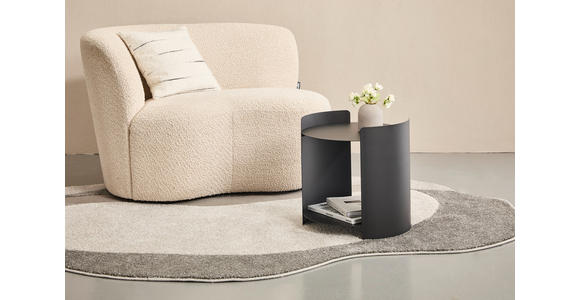 BEISTELLTISCH in Metall 40/40/40 cm  - Schwarz, Design, Metall (40/40/40cm) - Xora