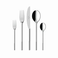 BESTECKSET Afina 30-teilig Edelstahl  für 6 Personen  - Silberfarben, KONVENTIONELL, Metall (44/29/6,5cm) - Villeroy & Boch