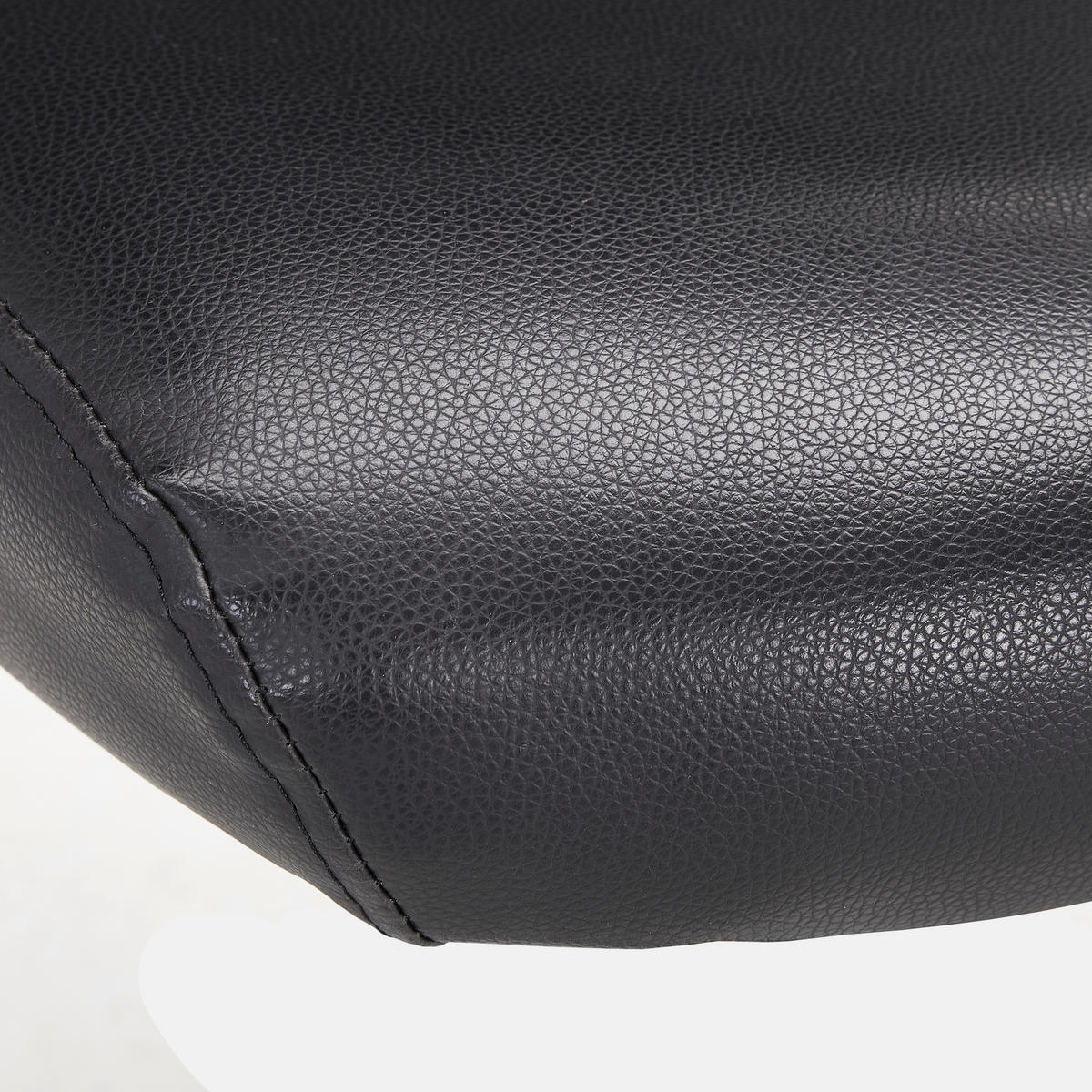 DREHSTUHL  in Lederlook, Netzbespannung Schwarz  - Schwarz, Konventionell, Kunststoff/Textil (67/117-125/70cm) - Novel