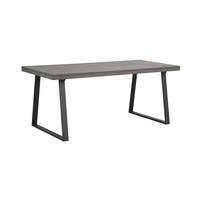 MATBORD i trä, metall 170/95/75 cm   - svart/mörkbrun, Klassisk, metall/trä (170/95/75cm) - Rowico