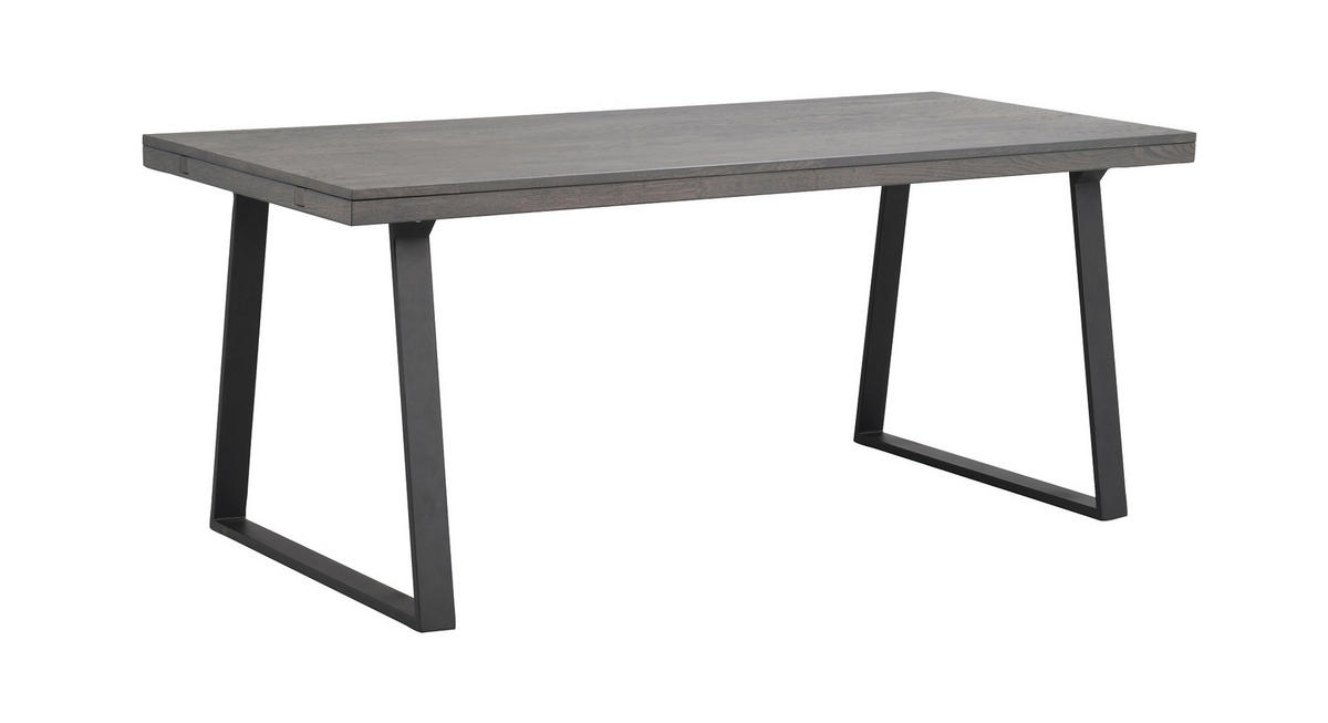 MATBORD i trä, metall 170/95/75 cm   - svart/mörkbrun, Klassisk, metall/trä (170/95/75cm) - Rowico