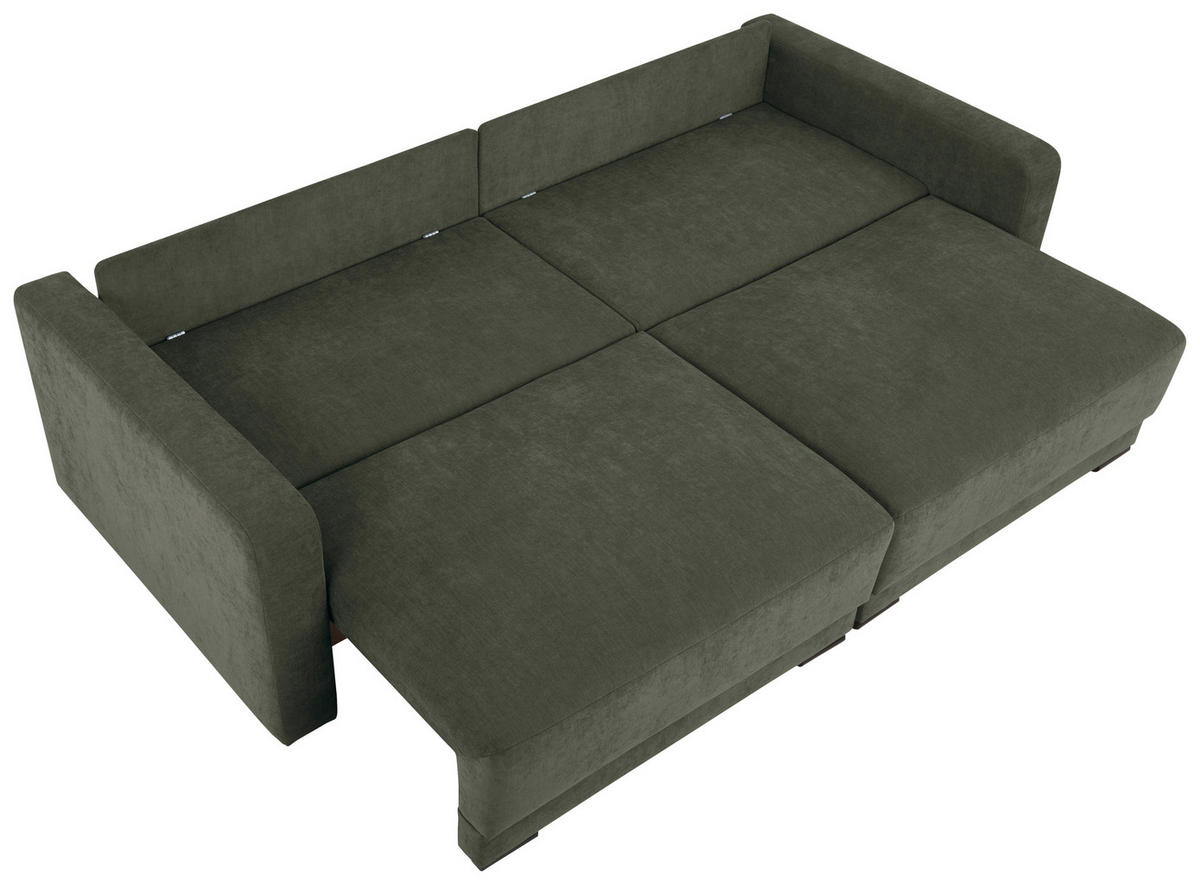 2-SITZER-SOFA in Chenille Dunkelgrau  - Dunkelgrau/Schwarz, Konventionell, Kunststoff/Textil (233/90/110cm) - MID.YOU