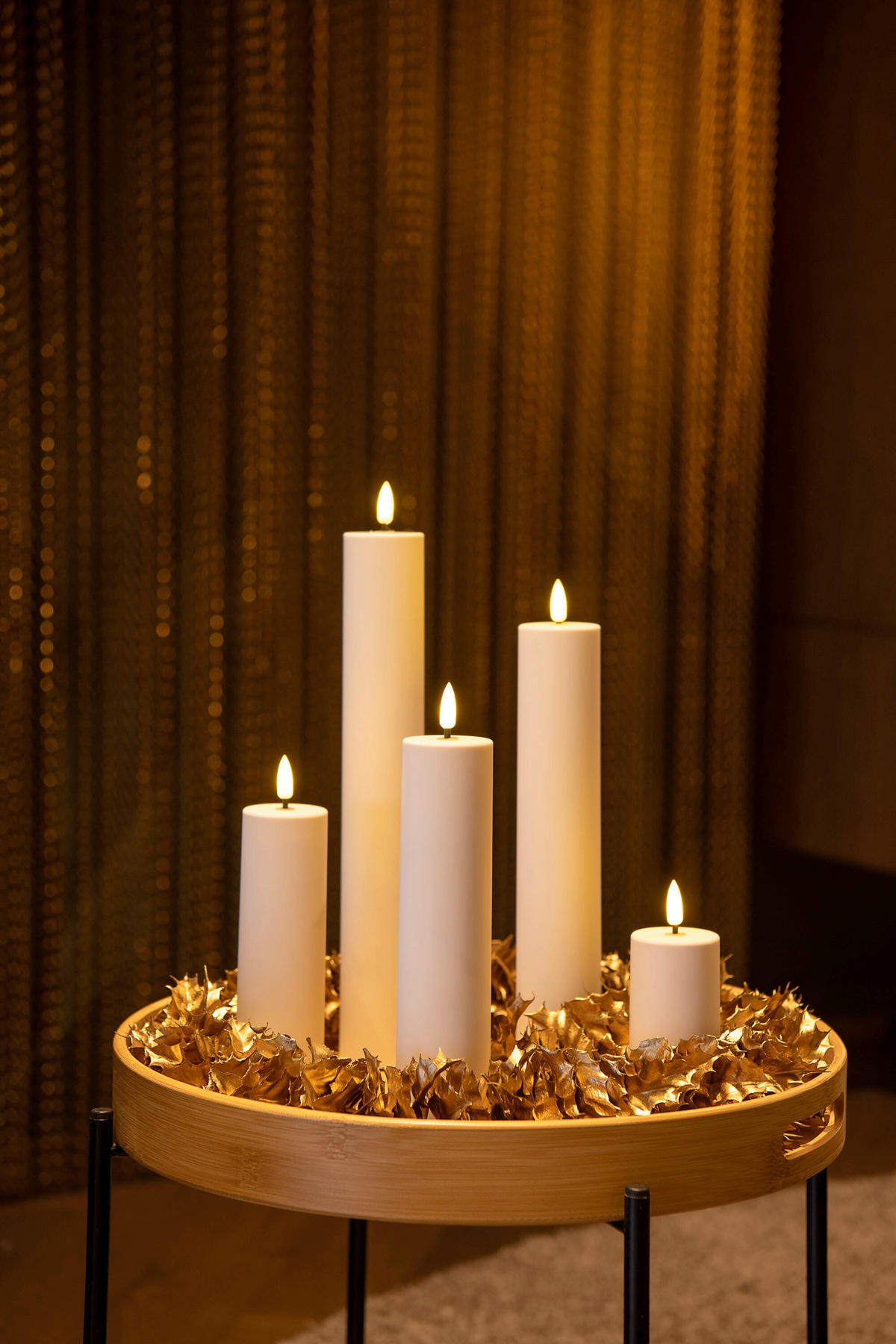 LED-DEKOLEUCHTE - Perlmutt, Basics, Kunststoff (5/10 - 31cm) - STT