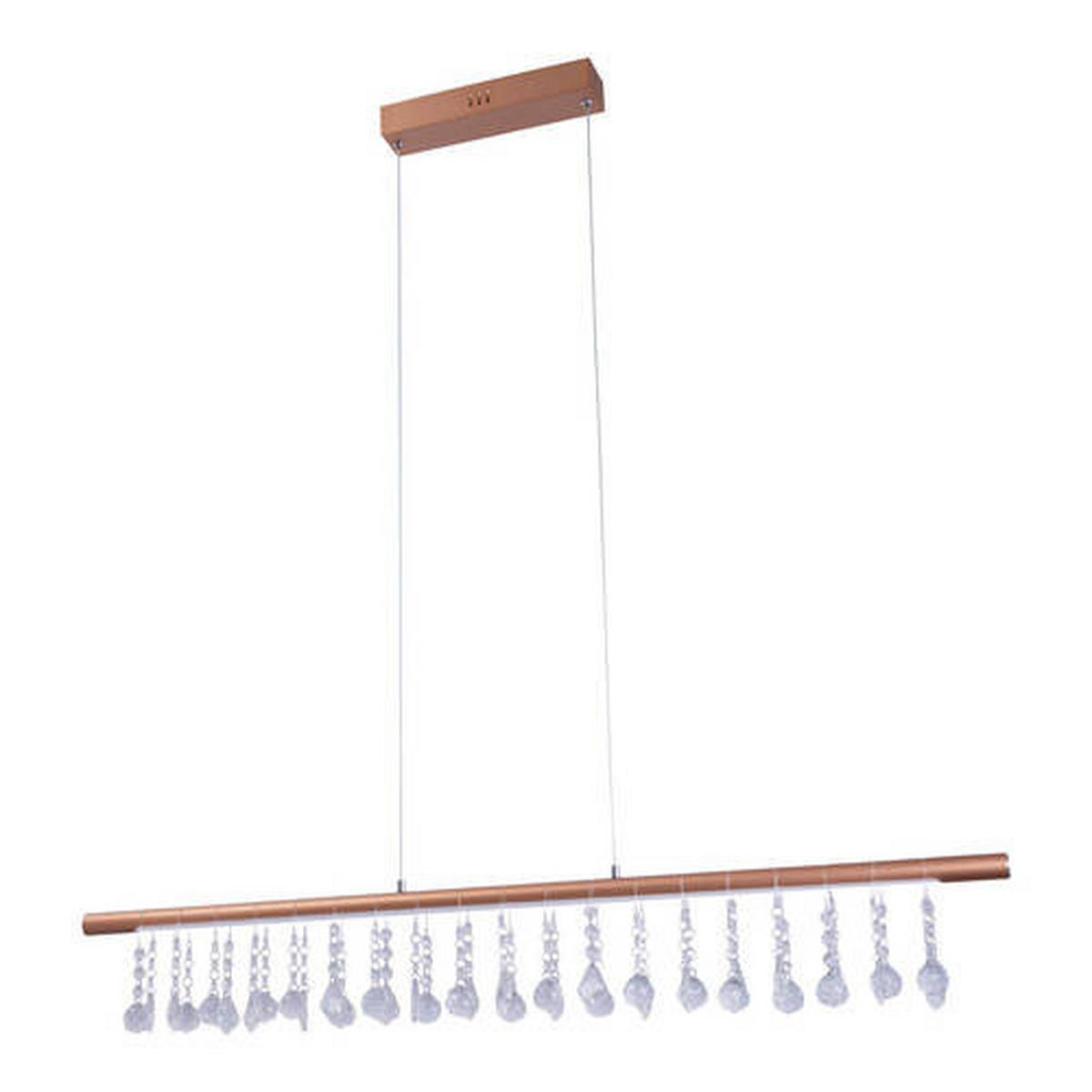 LED-HÄNGELEUCHTE Nobilis 100 cm   - Goldfarben, KONVENTIONELL, Glas/Kunststoff (100cm) - Näve