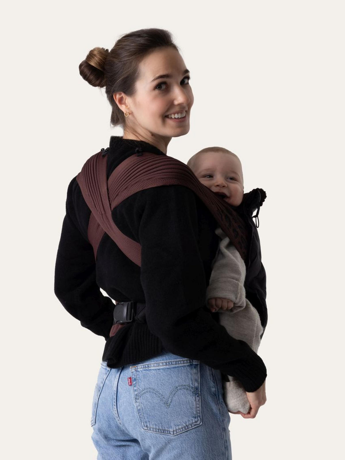 BABYTRAGENBEZUG FLYBABY  - Schwarz, Basics, Textil - FLYBABY