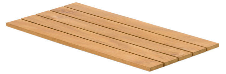 EINLEGEPLATTE Teakholz massiv Teakfarben  - Teakfarben, Design, Holz (70/36/2,5cm) - Zebra 