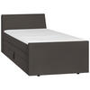 BOXSPRING-ÁGY 100/200 cm  grafitszürke  - grafitszürke/fekete, Modern, textil/fa (100/200cm) - MID.YOU
