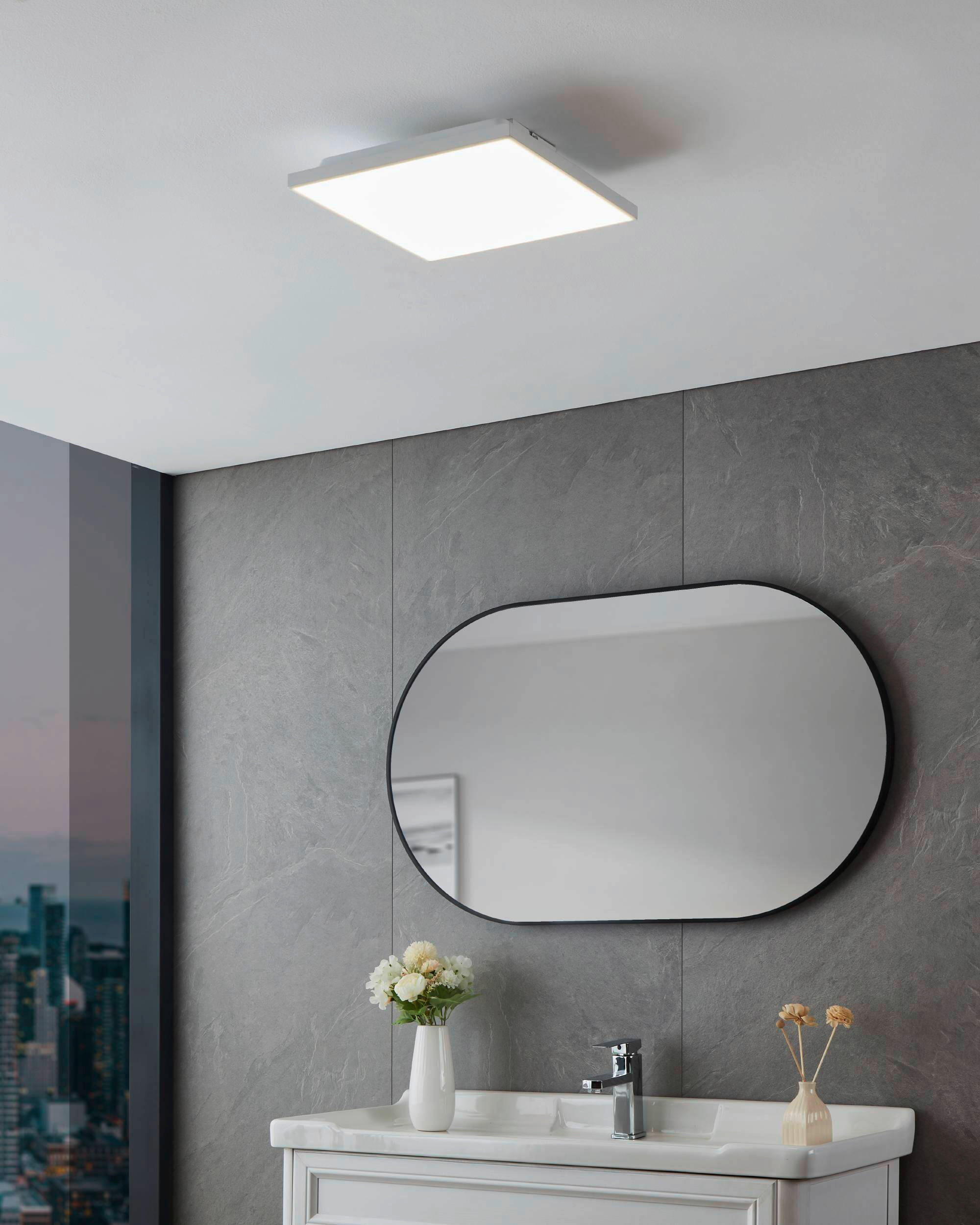 LED-PANEEL 28,7/28,7/6,2 cm  - Weiß, Basics, Kunststoff/Metall (28,7/28,7/6,2cm) - Eglo