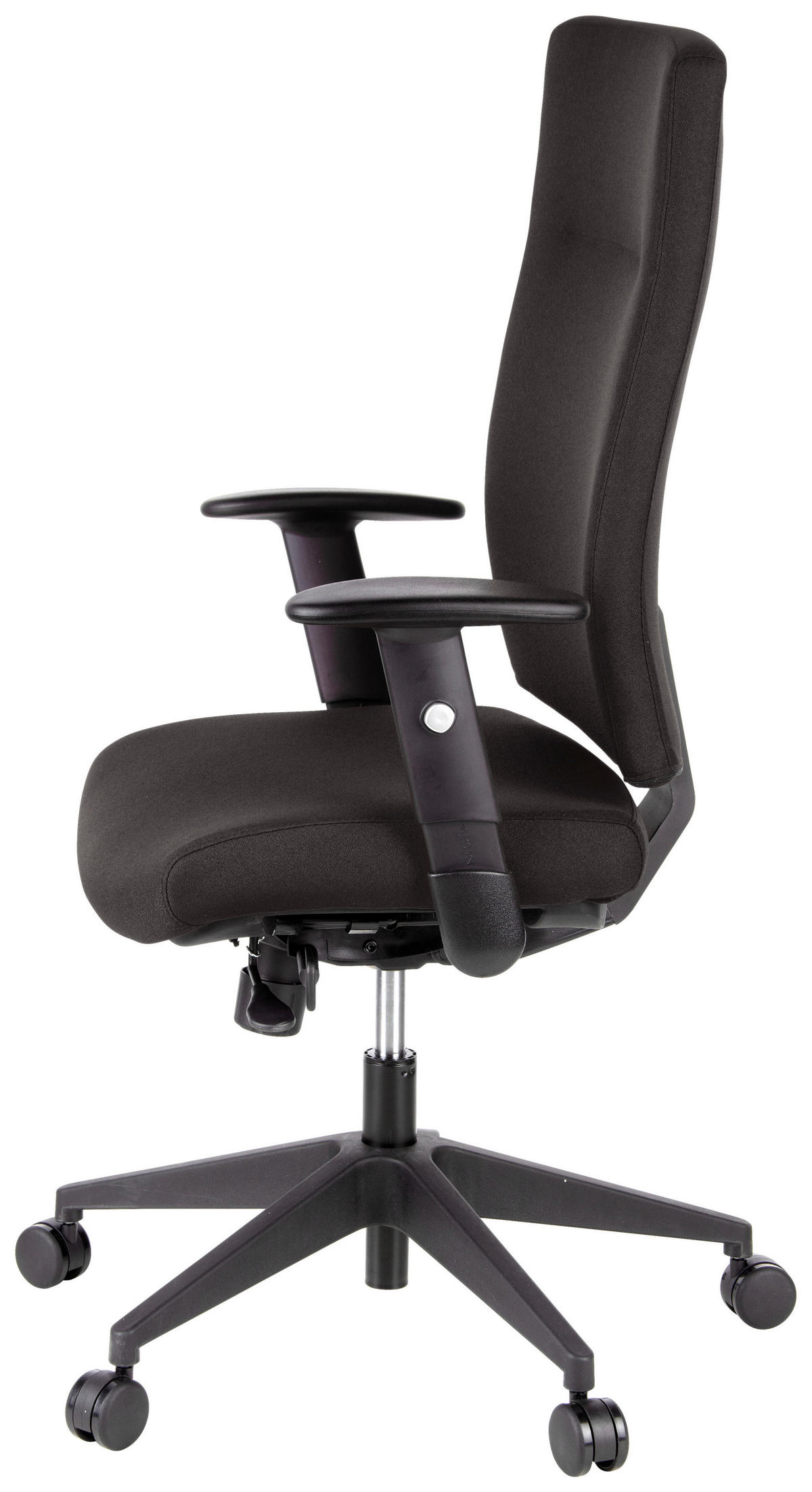 OTOČNÁ ŽIDLE, plochá tkanina, černá - černá, Moderní, textil/plast (57/125/53cm) - MID.YOU
