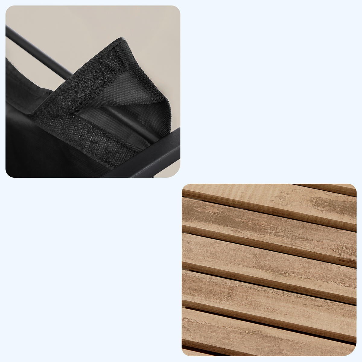 WÄSCHEKORB - Eichefarben/Schwarz, Trend, Holzwerkstoff/Textil (73/72/33cm) - Boxxx