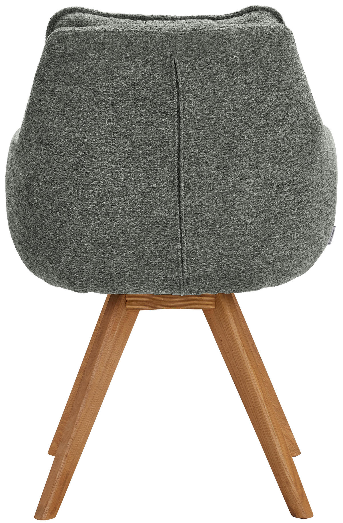 ARMLEHNSTUHL  in Chenille  - Türkis/Eichefarben, KONVENTIONELL, Holz/Textil (59/86/69,5cm) - Linea Natura