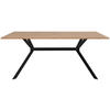 ESSTISCH rechteckig Schwarz, Eiche Artisan  - Schwarz/Eiche Artisan, Basics, Holzwerkstoff/Metall (180/90/75cm) - MID.YOU