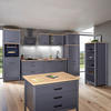 AUFSATZSCHRANK 70/60,5/60 cm  in  - Anthrazit/Schwarz, MODERN, Holzwerkstoff/Metall (70/60,5/60cm) - home24
