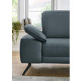 ECKSOFA in Echtleder Grau  - Schwarz/Grau, Design, Leder/Metall (332/193cm) - Dieter Knoll