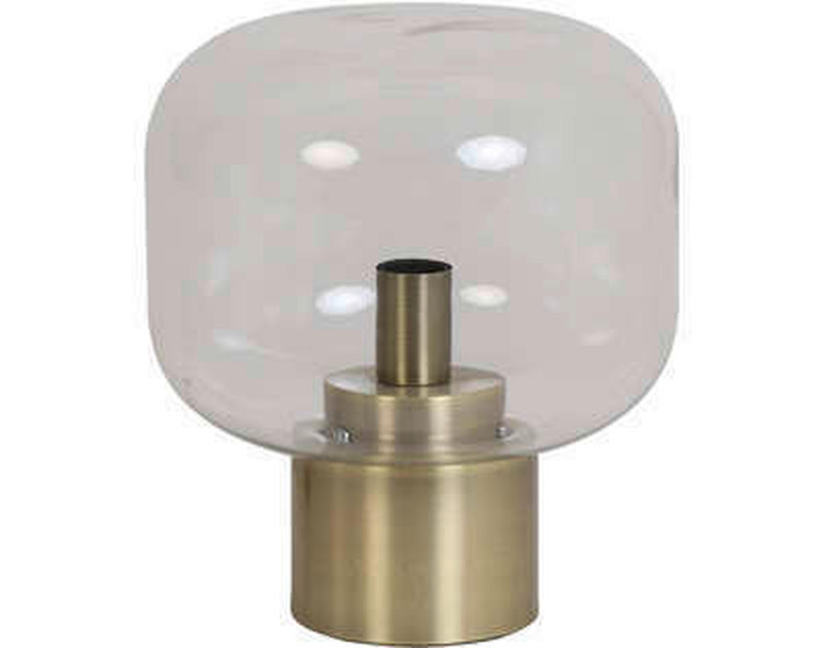 TISCHLEUCHTE 29,5/33,5 cm   - Klar/Bronzefarben, Trend, Glas/Metall (29,5/33,5cm) - Light & Living