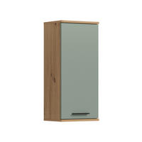 HÄNGESCHRANK 35/77/25 cm  - Salbeigrün/Schwarz, Trend, Holzwerkstoff/Kunststoff (35/77/25cm) - MID.YOU