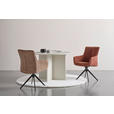 ARMLEHNSTUHL  in Eisen Webstoff  - Cognac/Schwarz, Design, Textil/Metall (64/88/60cm) - Novel