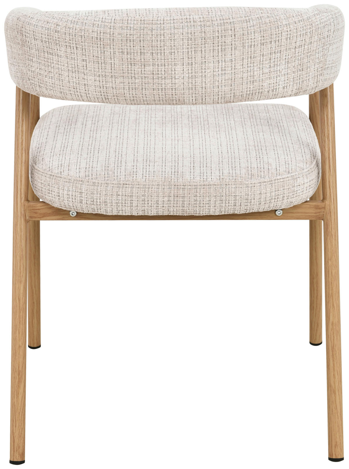 ARMLEHNSTUHL   Chenille  Eichefarben, Beige  - Eichefarben/Beige, MODERN, Holz/Textil (56cm) - Livetastic