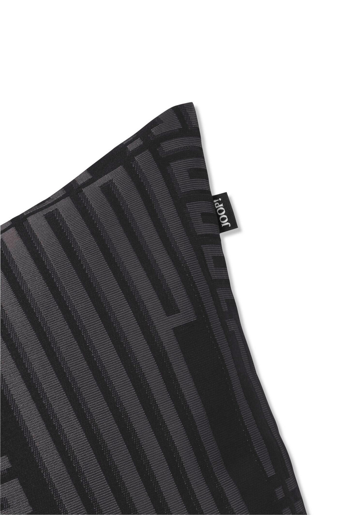 KISSENHÜLLE J!Fine Bars 50/50 cm  - Schwarz, Design, Textil (50/50cm) - Joop!