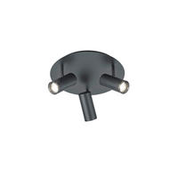 DECKENLEUCHTE 35/20 cm   - Schwarz, KONVENTIONELL, Metall (35/20cm) - Hell