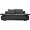 SCHLAFSOFA Jacquard Anthrazit  - Chromfarben/Anthrazit, Design, Textil (200/78/90cm) - Venda