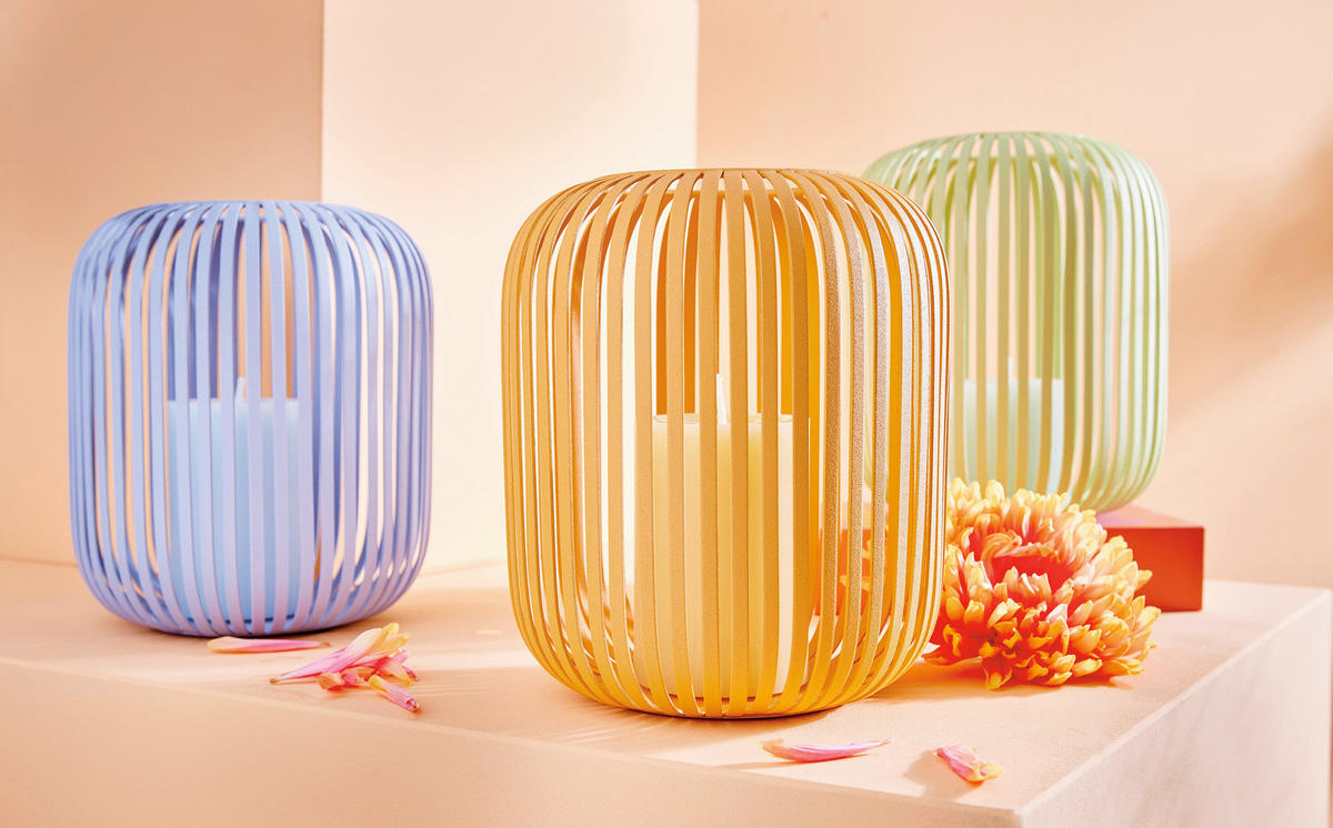 LATERNE - Aprikose, Basics, Metall (20,5/23cm) - FYNCH-HATTON