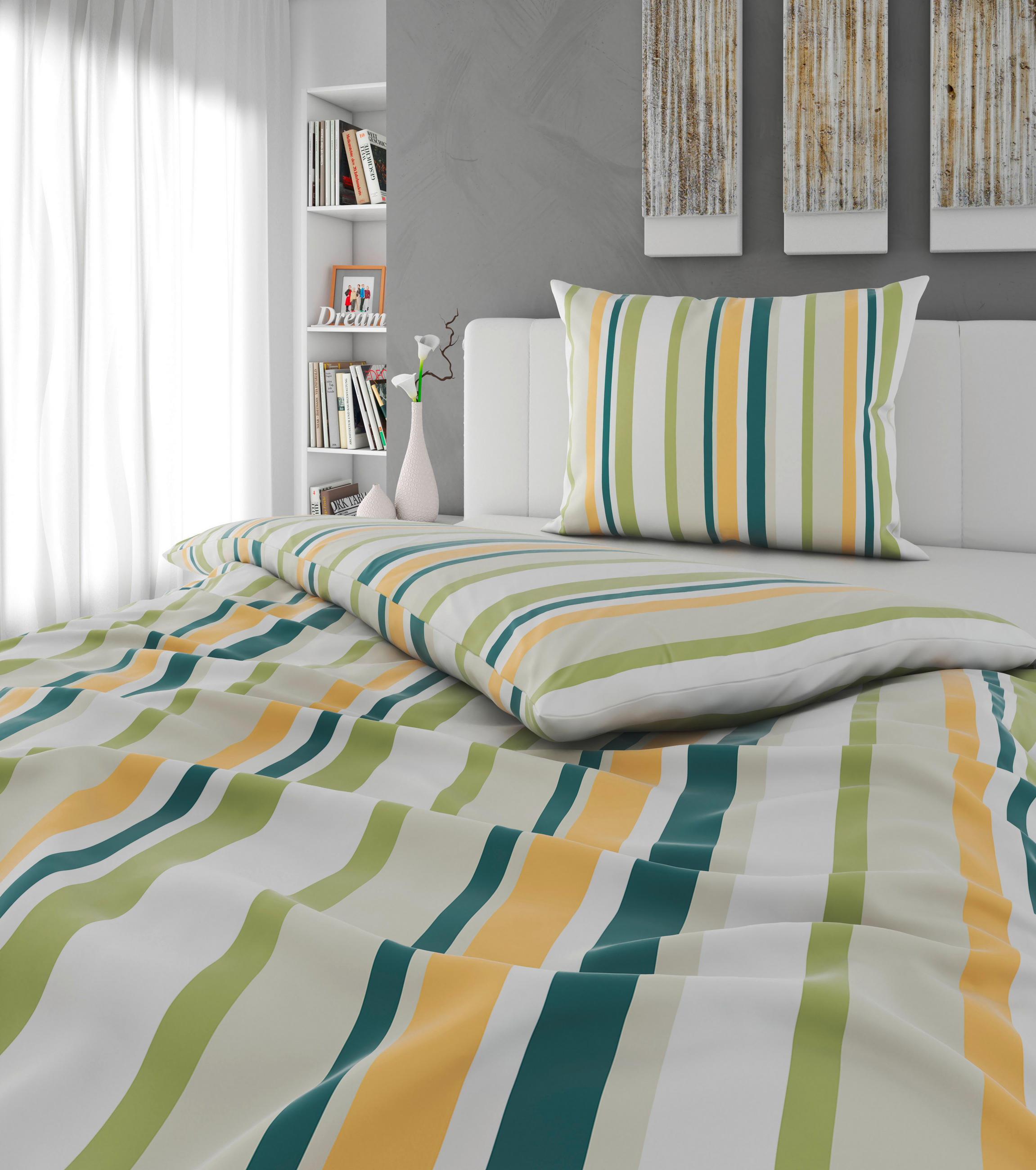 BETTWÄSCHE CUBY Satin 140/200 cm  - Multicolor, KONVENTIONELL, Textil (140/200cm) - Esposa