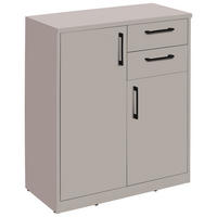 COMODĂ 72/84/36 cm  - cașmir/negru, Basics, plastic/material pe bază de lemn (72/84/36cm) - Xora