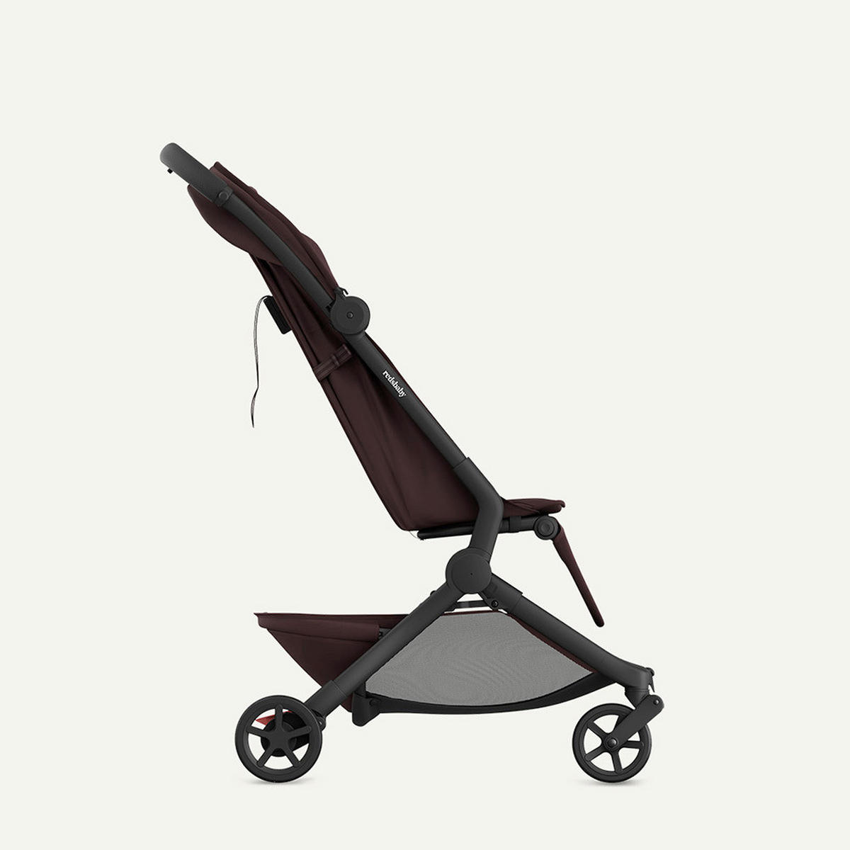 DJEČJA KOLICA   - boje crnog vina, Basics, metal/tekstil (77/45/103cm) - BEBETTO