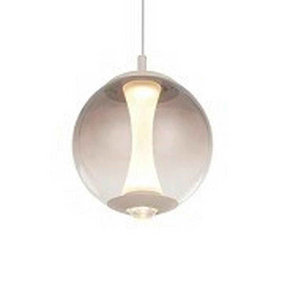 ZÁVĚSNÉ LED SVÍTIDLO,  - pískové barvy, Design, kov/sklo (44/150/44cm)