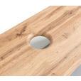 WASCHTISCHKOMBI 121 cm  - Graphitfarben/Weiß, Natur, Keramik/Holzwerkstoff (121cm) - Xora